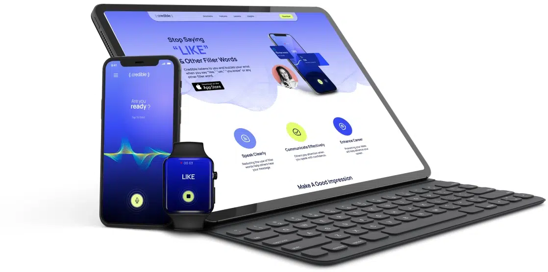 Credible mockup tablet, iwatch and iphone